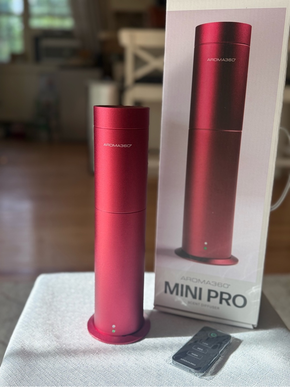 NEW Aroma360 Mini Pro Luxury Scent Diffuser Red Complete in Box